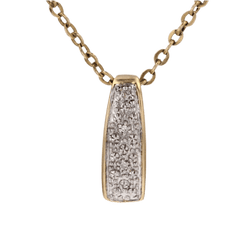 Pendentif en or jaune, or blanc et diamants - Castafiore