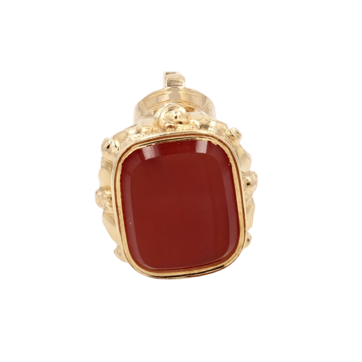 Pendentif en or jaune, or rose et cornaline - Castafiore