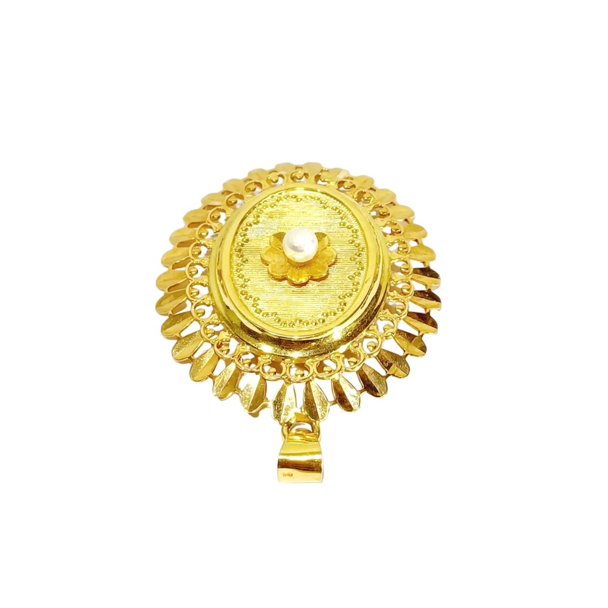 Pendentif en or jaune, or rose et perle - Castafiore
