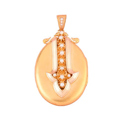 Pendentif en or jaune, or rose et perles - Castafiore