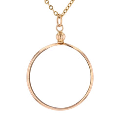 Round glass and rose gold