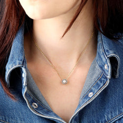 Antique round fine pearl pendant diamonds