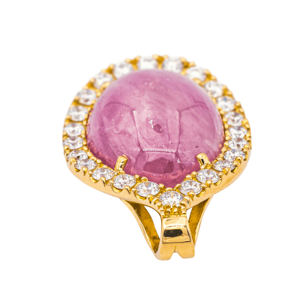 Pendentif en or jaune, rubis et diamants - Castafiore