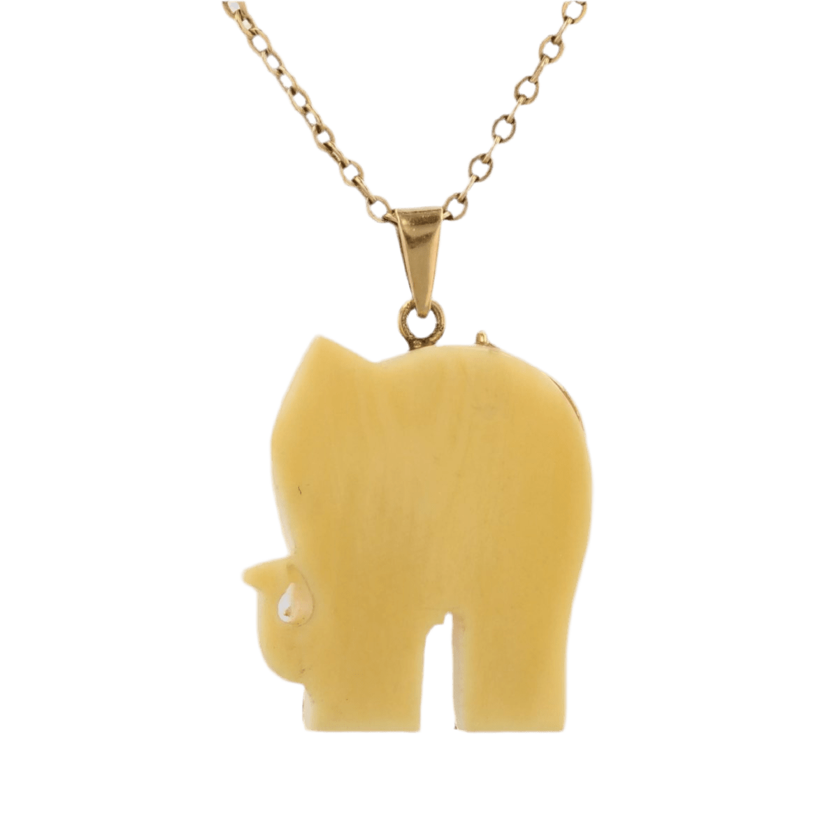 Pendentif en or jaune, rubis, saphirs et émeraude - Castafiore