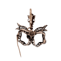 Pendentif en or rose, argent et diamants - Castafiore