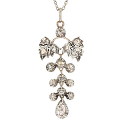 Pendentif en or rose, argent et diamants - Castafiore