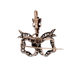 Pendentif en or rose, argent et diamants - Castafiore