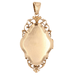 Pendentif en or rose et diamants - Castafiore