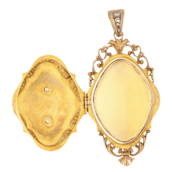 Pendentif en or rose et diamants - Castafiore