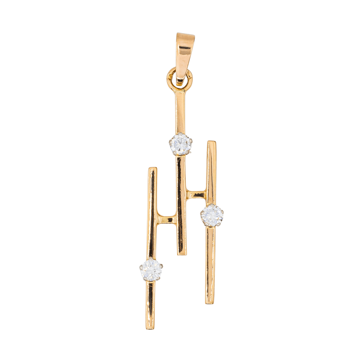 Pendentif en or rose et diamants - Castafiore