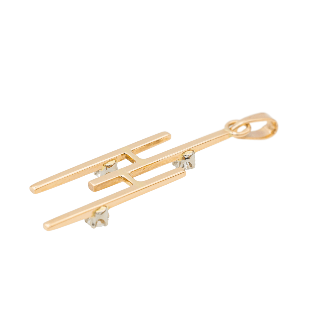 Pendentif en or rose et diamants - Castafiore
