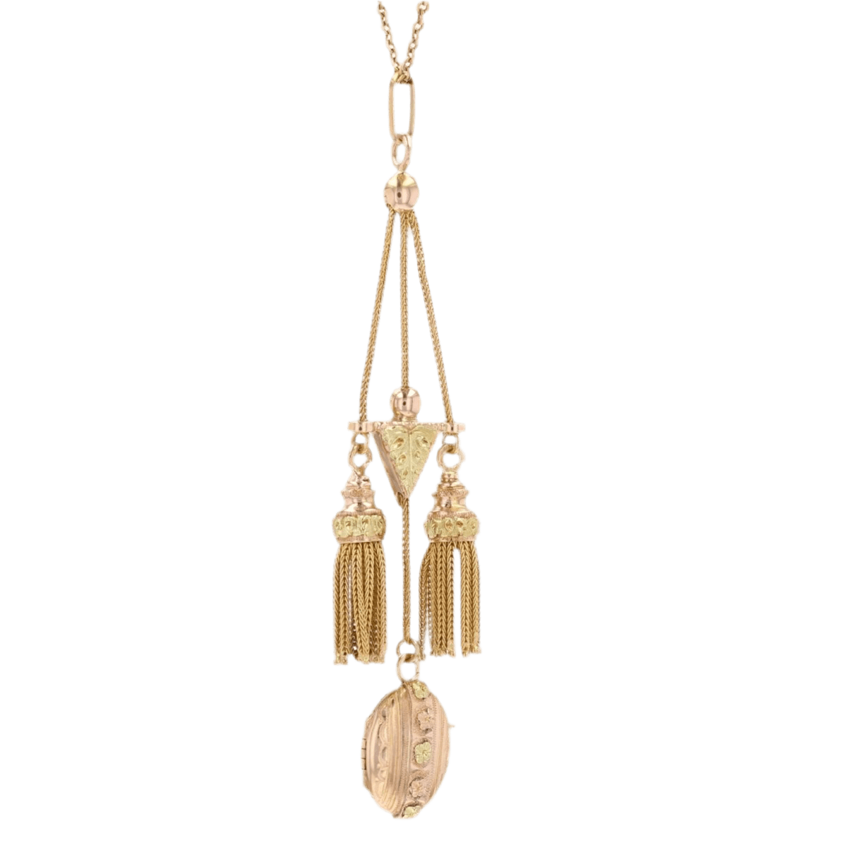 Pendentif en or rose et or vert - Castafiore