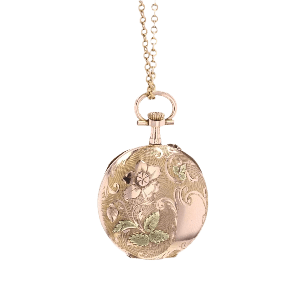 Pendentif en or rose et or vert - Castafiore