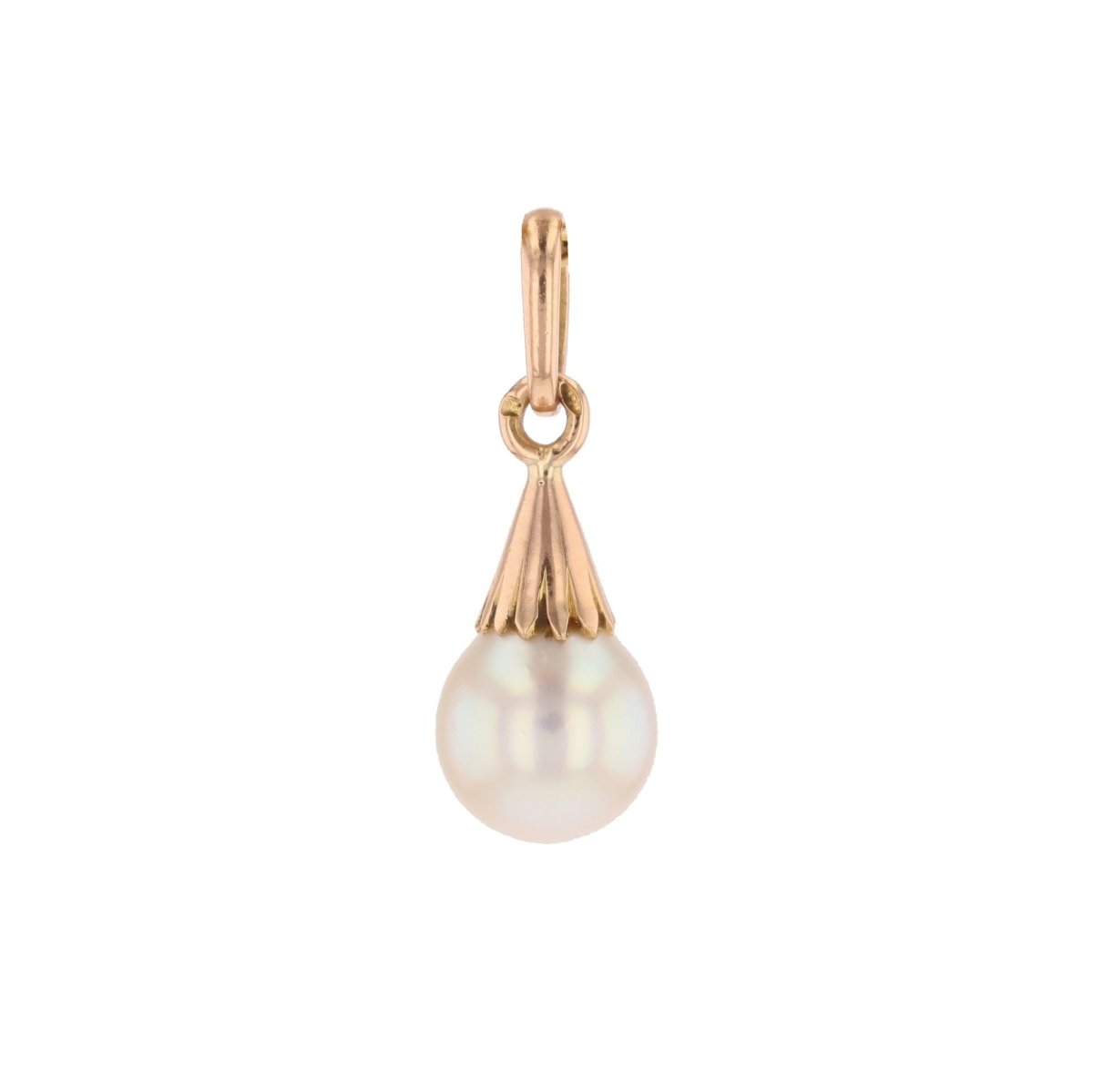 Pendentif en or rose et perle - Castafiore
