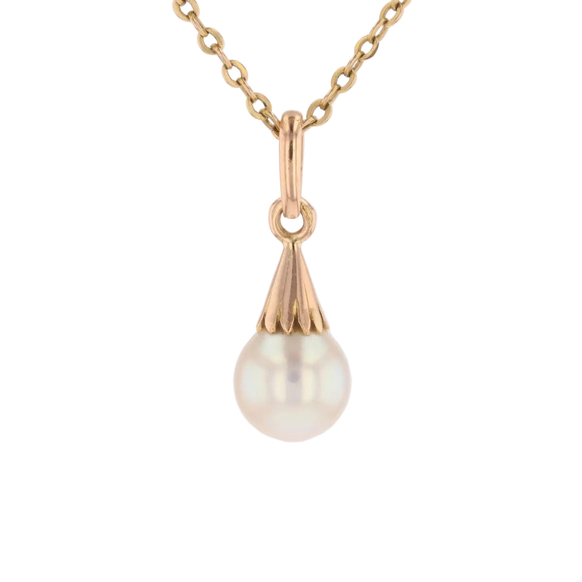 Pendentif en or rose et perle - Castafiore
