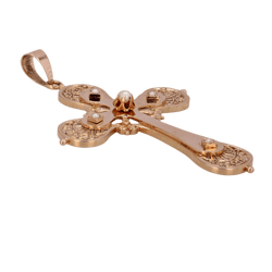 Pendentif en or rose et perles - Castafiore