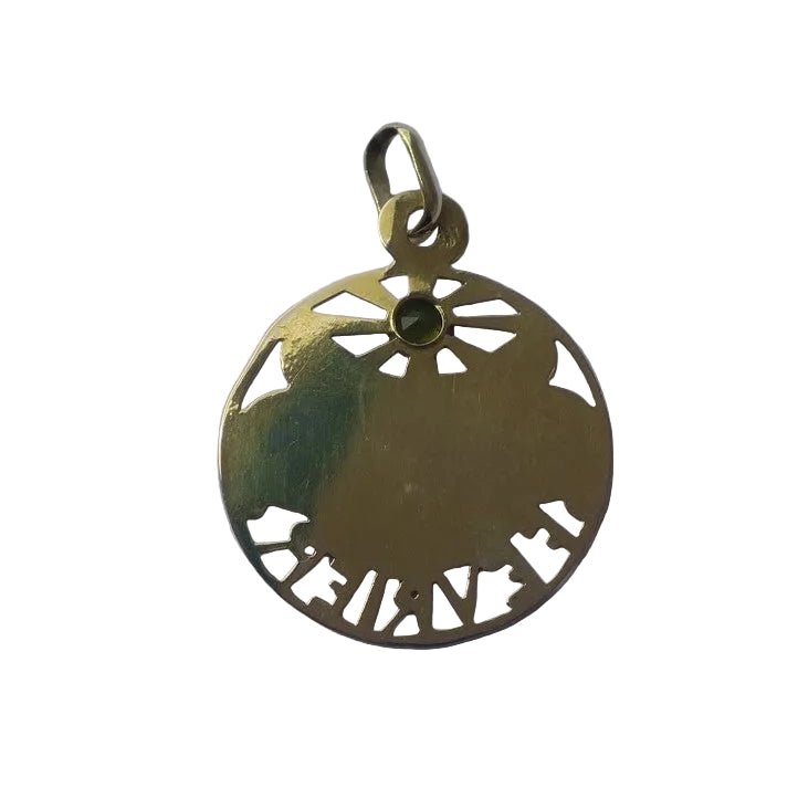 Pendentif en or rose, or vert et péridot - Castafiore