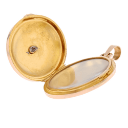 Pendentif en or rose, or vert et perle - Castafiore