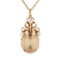 Pendentif en or rose, or vert et perle - Castafiore