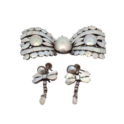 Lacloche pendant and earrings