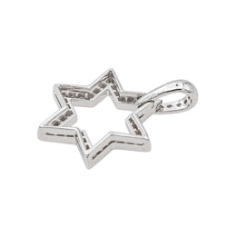 Pendentif Etoile Or blanc Diamant - Castafiore