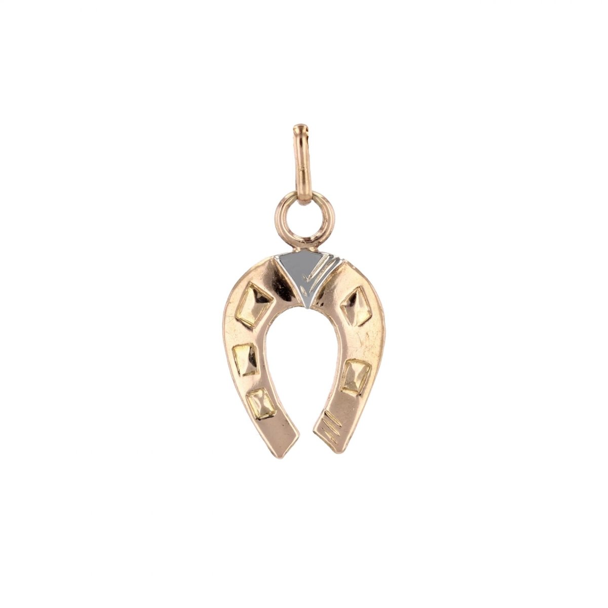 Pendentif Fer à cheval en or rose - Castafiore