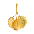 Pendentif feuille en or jaune - Castafiore