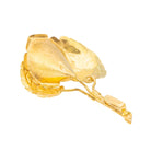 Pendentif feuille en or jaune - Castafiore