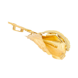 Pendentif feuille en or jaune - Castafiore