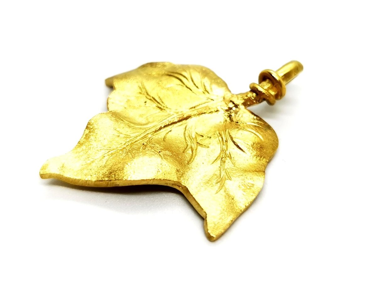 Pendentif Feuille Or jaune - Castafiore