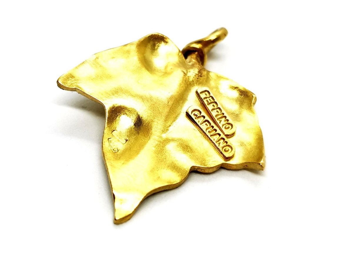 Pendentif Feuille Or jaune - Castafiore