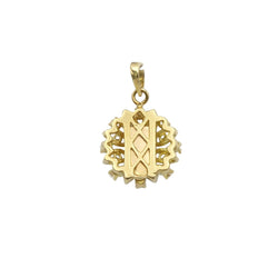 Pendentif FLEUR en or jaune et diamant - Castafiore