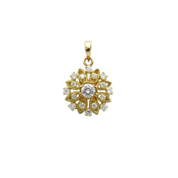 Pendentif FLEUR en or jaune et diamant - Castafiore