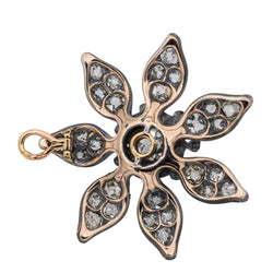Pendentif Fleur Or jaune Diamant - Castafiore