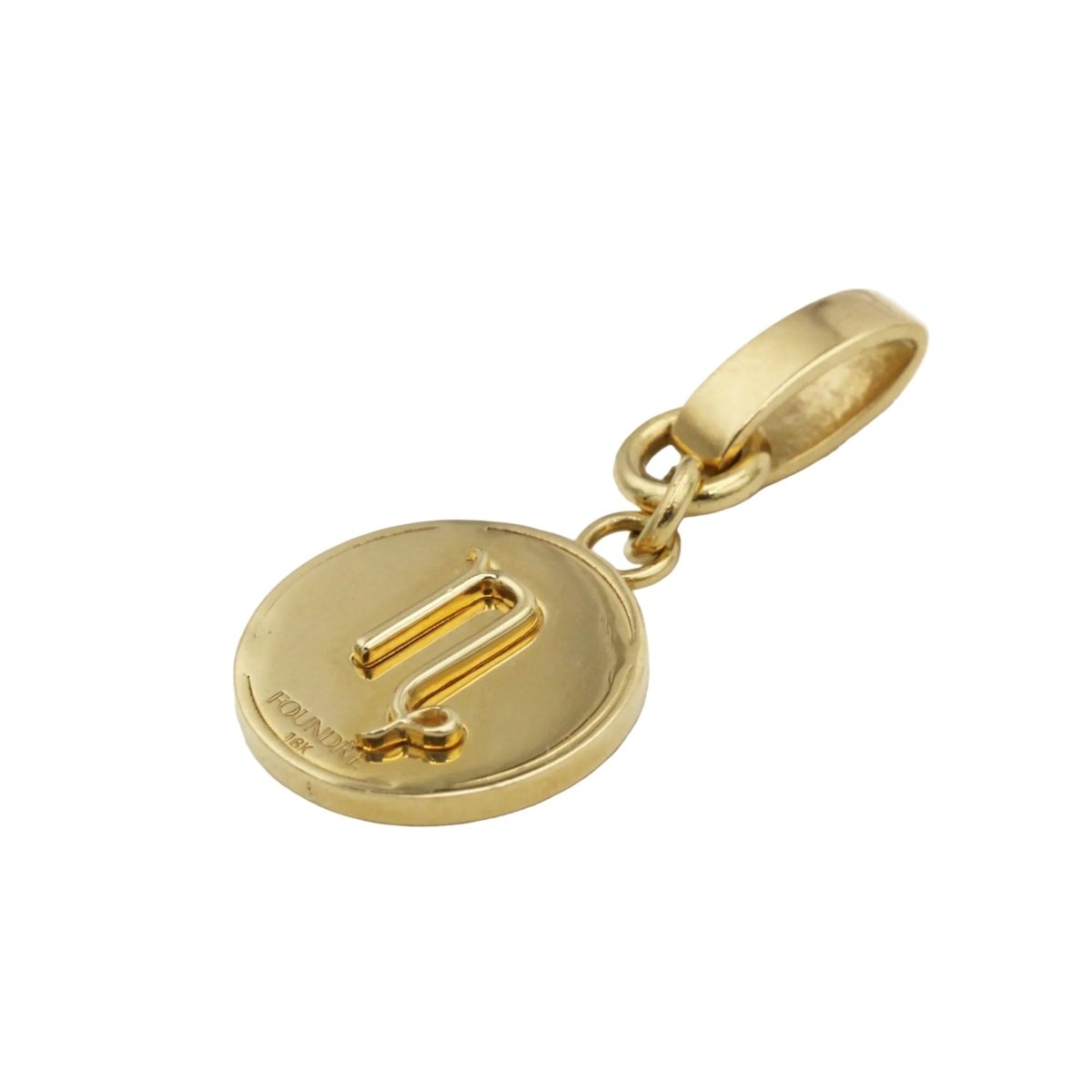 Pendentif FOUNDRAE en or jaune et diamant - Castafiore