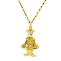 Pendentif FRED, "Arlequin" en or jaune et diamants - Castafiore