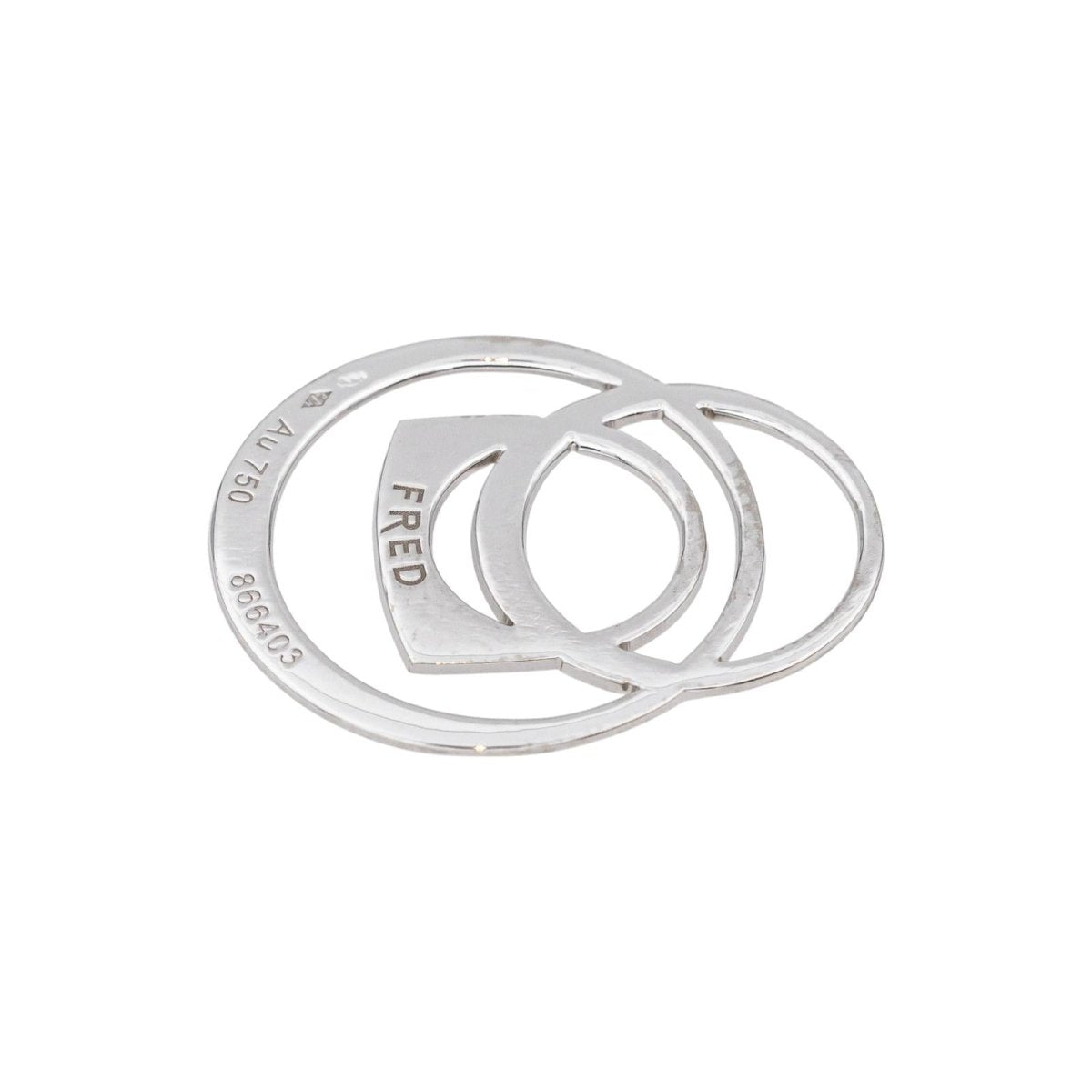 Pendentif FRED "Success" en or blanc - Castafiore