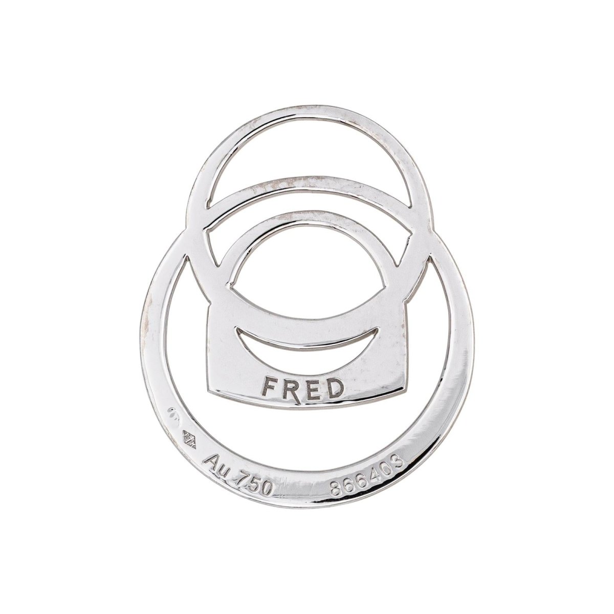 Pendentif FRED "Success" en or blanc - Castafiore