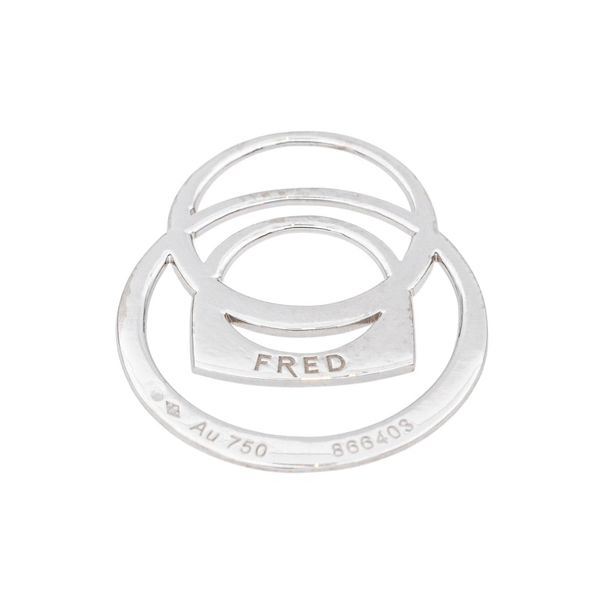 Pendentif FRED "Success" en or blanc - Castafiore