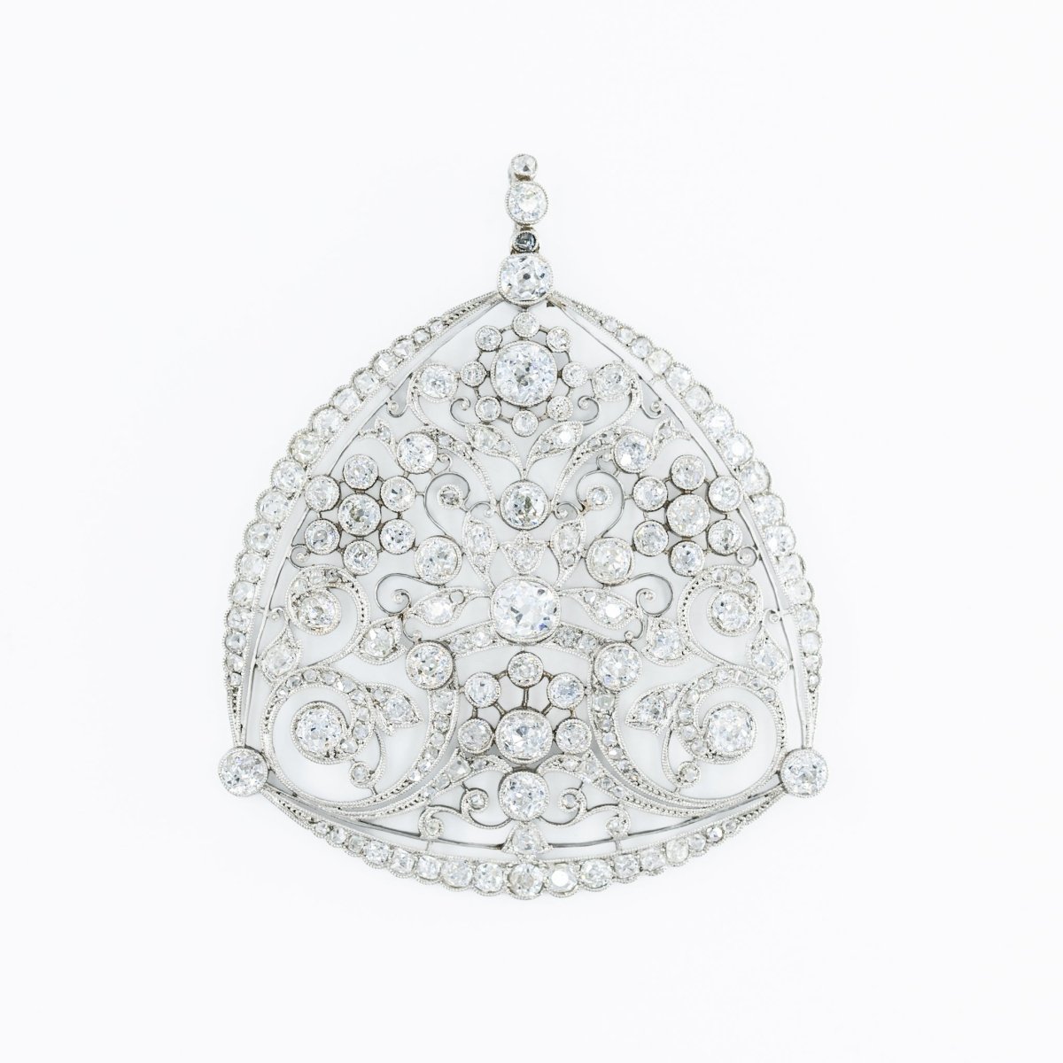 Pendentif GEORGES AUCOC en platine et diamants - Castafiore