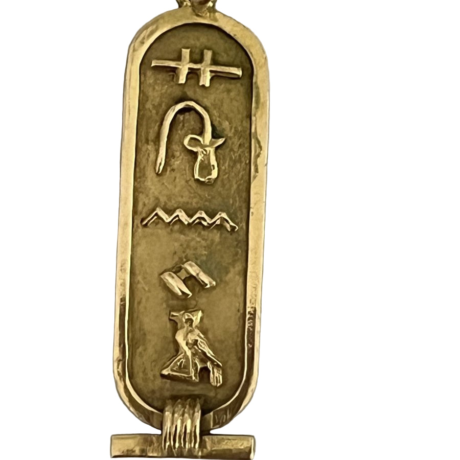 Pendentif Hiéroglyphes en or jaune - Castafiore
