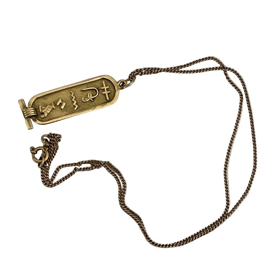 Pendentif Hiéroglyphes en or jaune - Castafiore