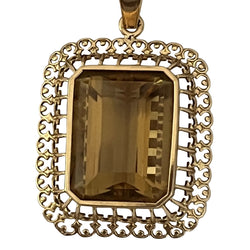 Pendentif Important en or jaune citrine - Castafiore