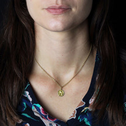 Pendentif LB Angelot en or jaune - Castafiore