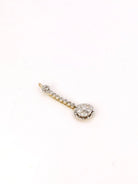 Pendentif long en or, platine et diamants - Castafiore