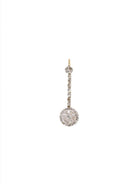 Pendentif long en or, platine et diamants - Castafiore