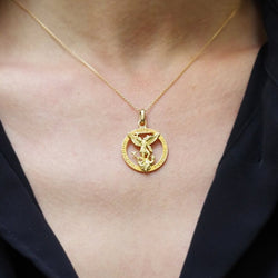 Pendentif MELLERIO Saint Michel en or - Castafiore