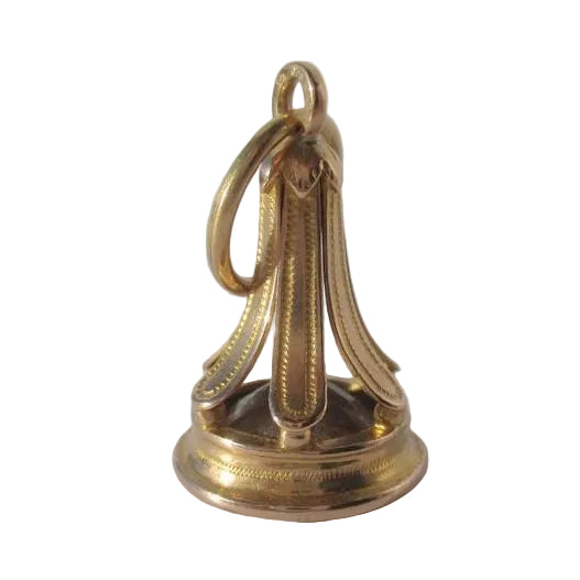 Pendentif MR sceau en or rose et citrine - Castafiore