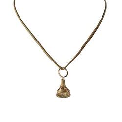 Pendentif MR sceau en or rose et citrine - Castafiore