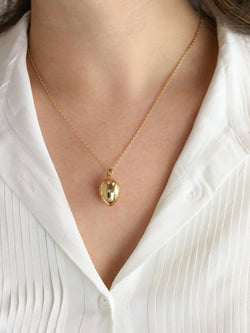 Pendentif œuf or jaune perles fines - Castafiore